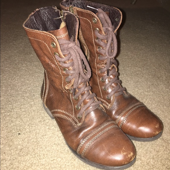 Steve Madden Combat Boots - Picture 1 of 2