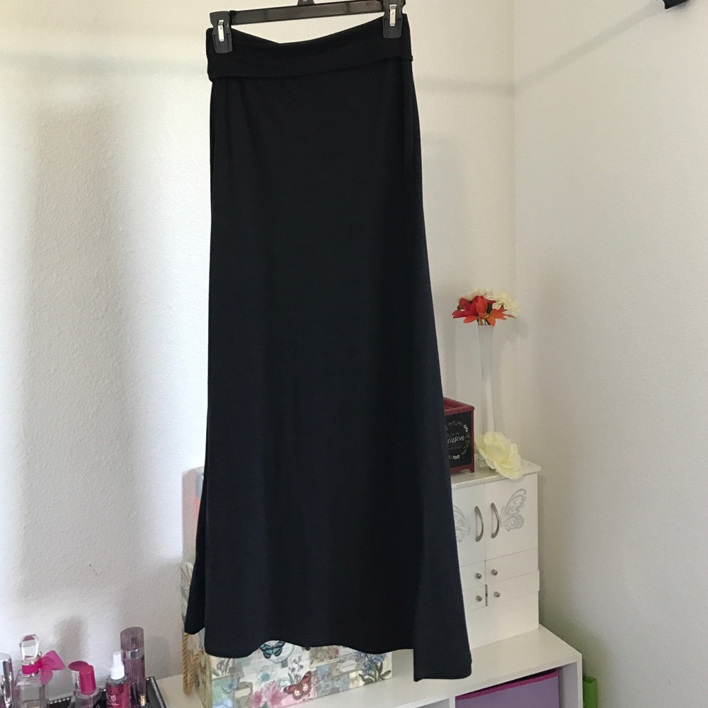 Black maxi skirt