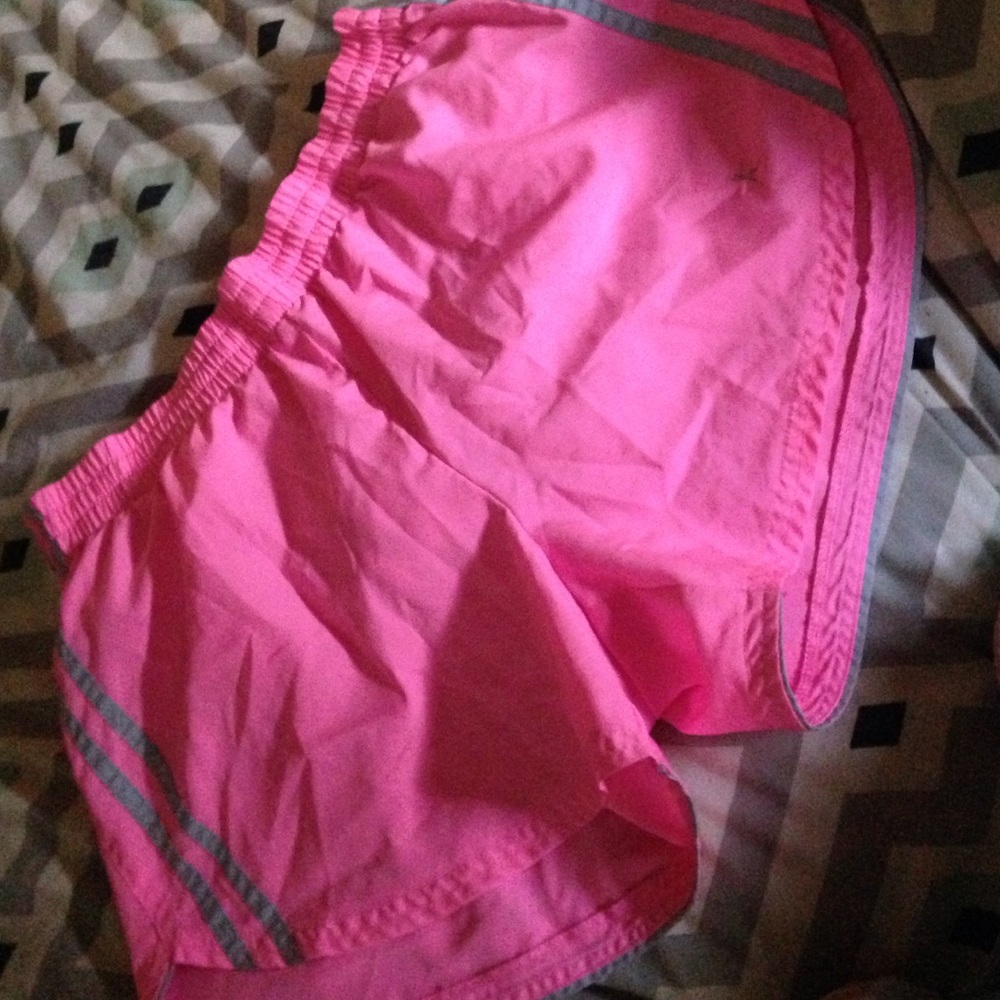 Hot pink running shorts