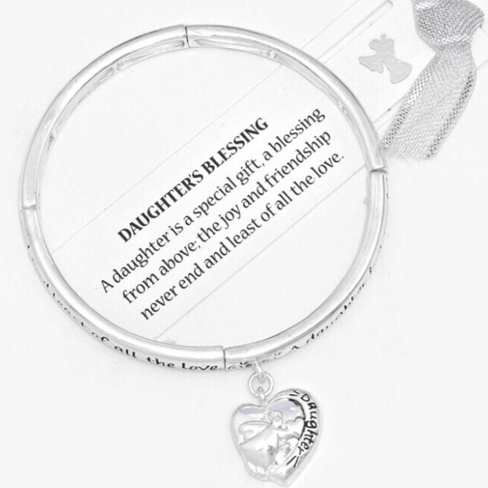 "Daughter's blessing" Heart Bracelet