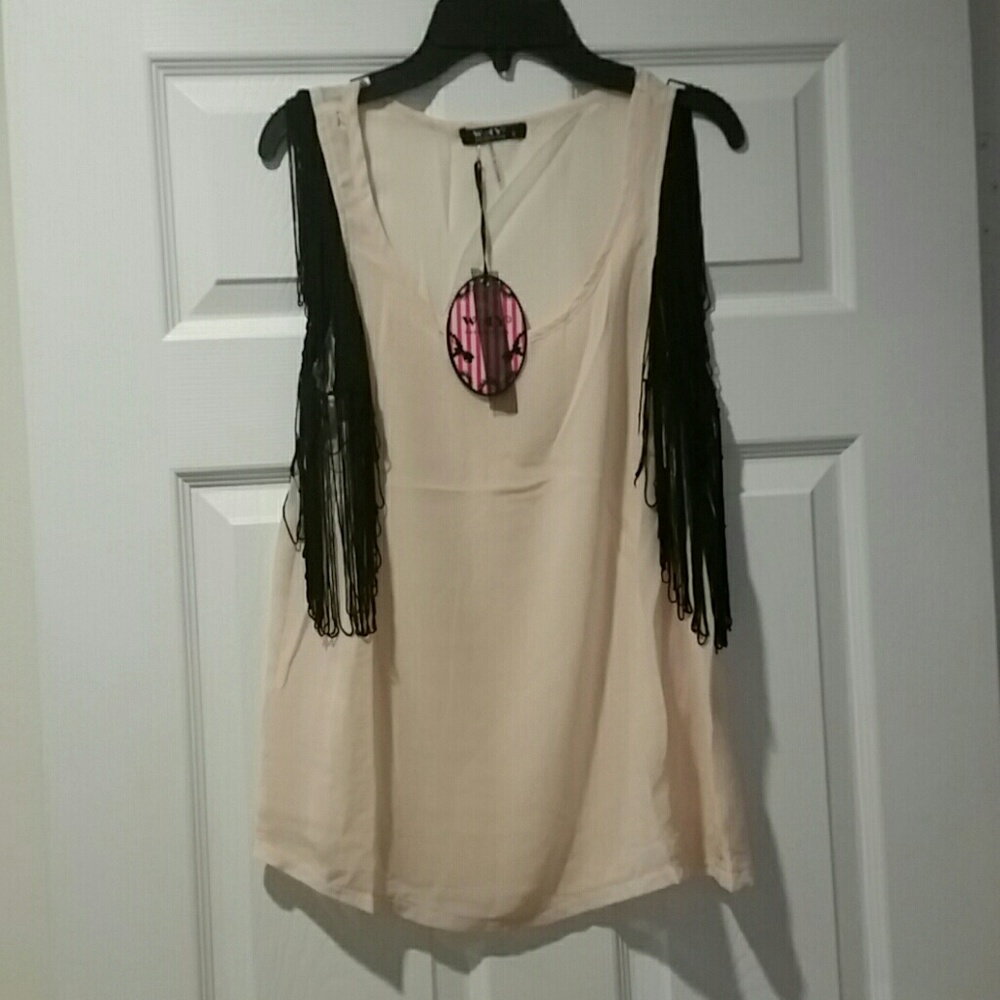 NWT small fringe tank top