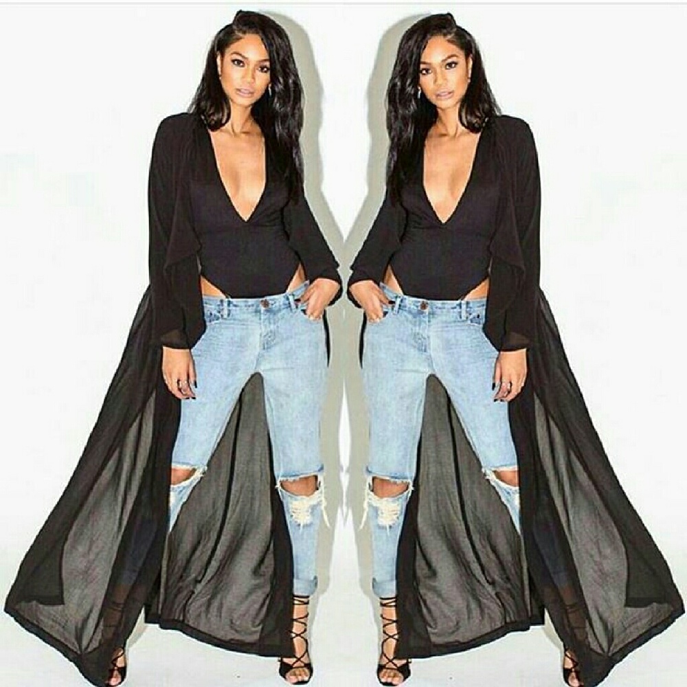 Naked wardrobe sheer duster