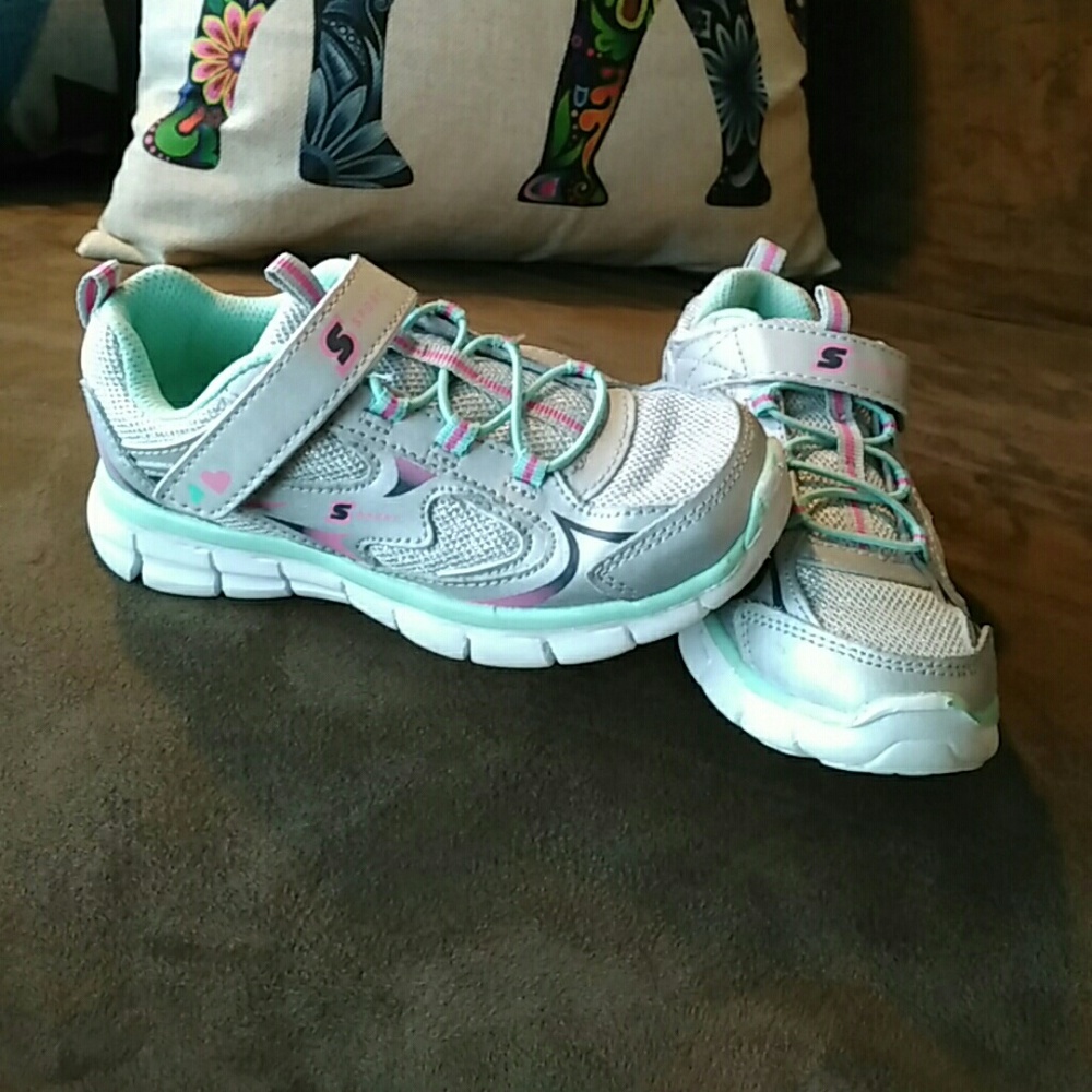 Little girls size 11 Sketcher Sport Tennis Shoes