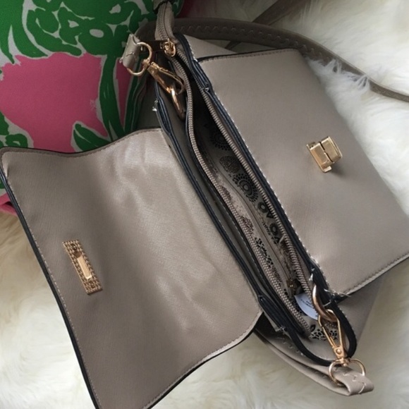 Taupe Crossbody. - Picture 2 of 4