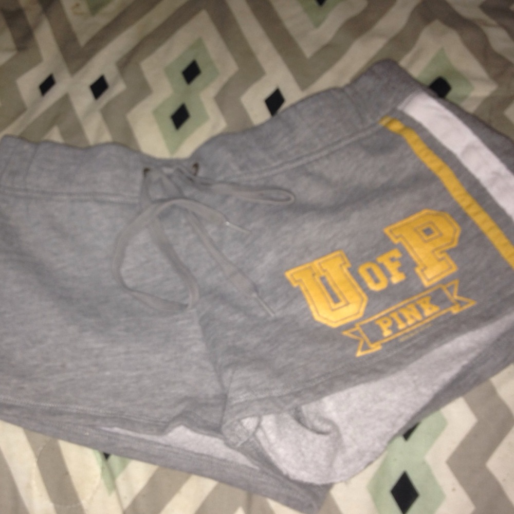 Grey PINK sleep shorts