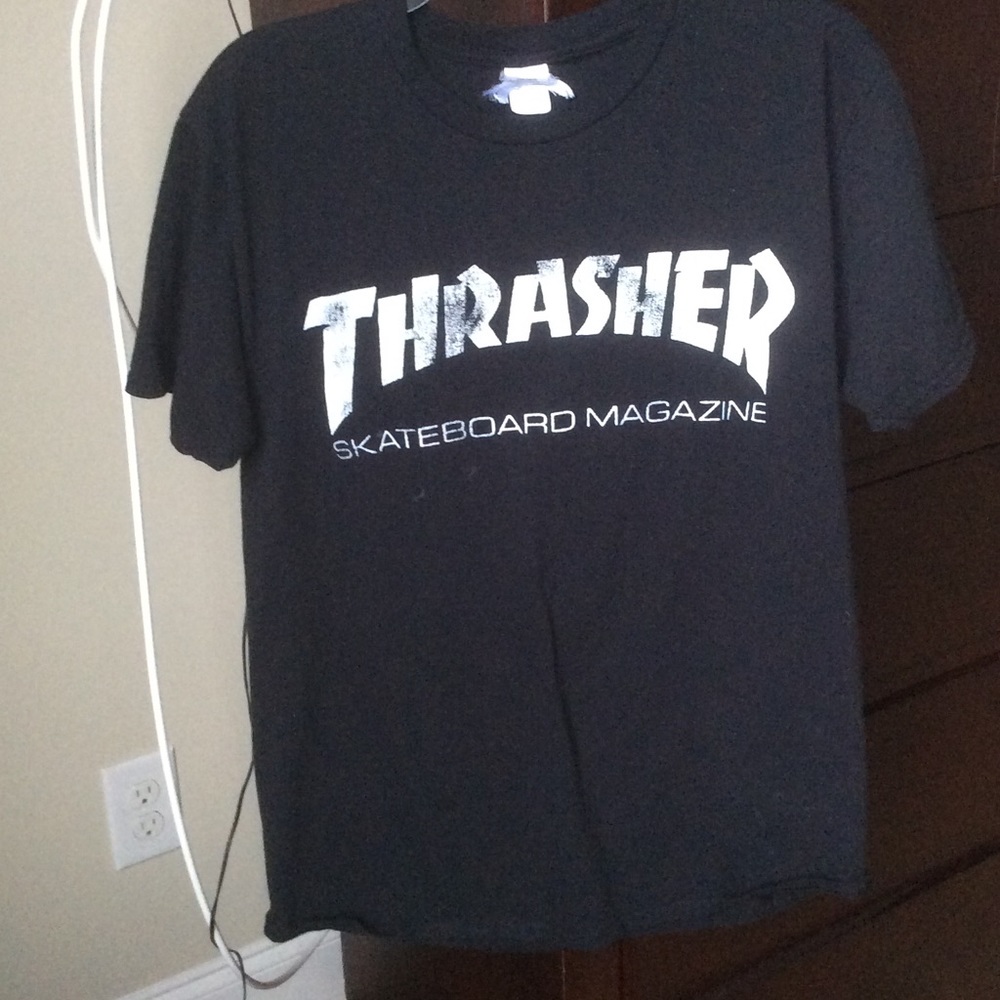 Black & White Vintage "Thrasher" T-Shirt
