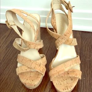 Cork wedge sandals