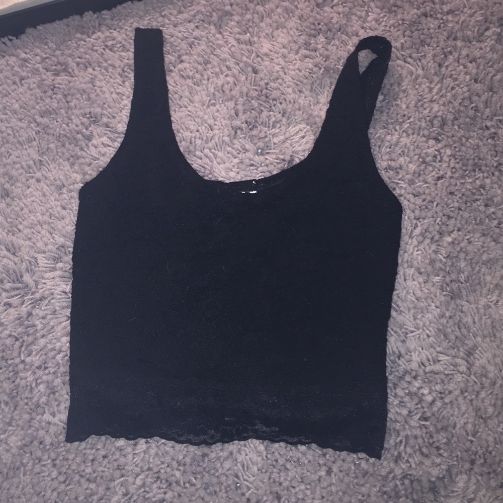 Black crop top, xs