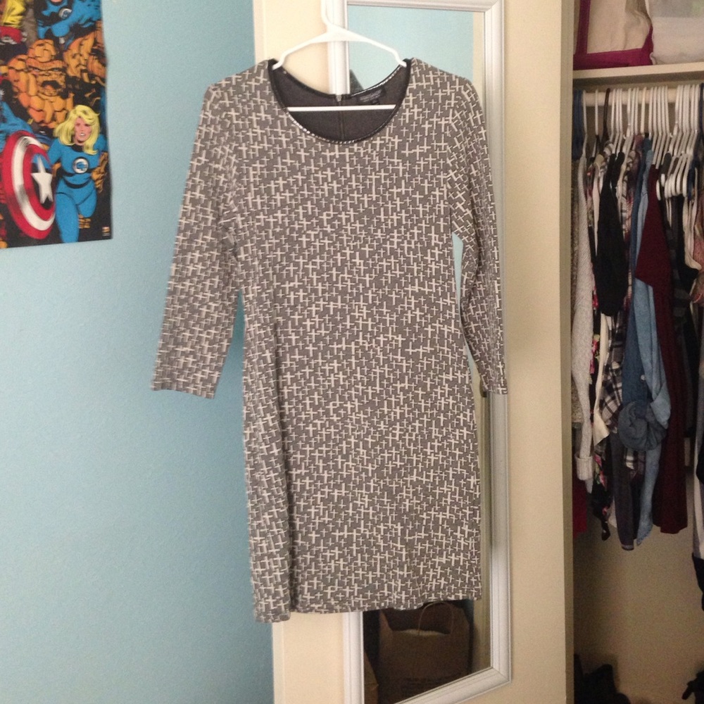 Topshop cross bodycon dress