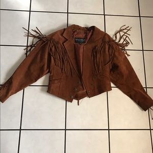 Brown Vintage Fringe Jacket