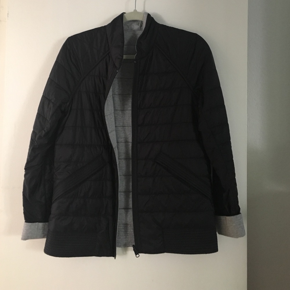 Lululemon reversible quilted bomber jacket.