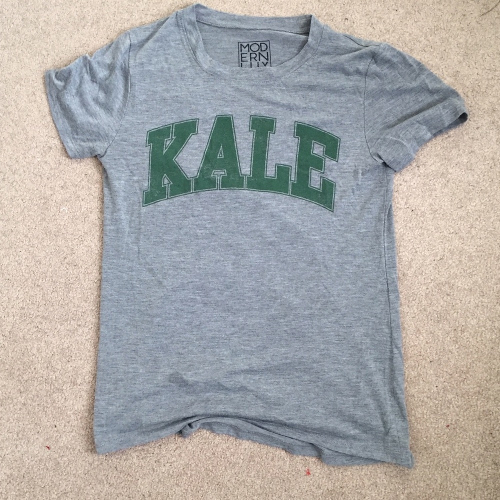 Target Gray and Green KALE Shirt