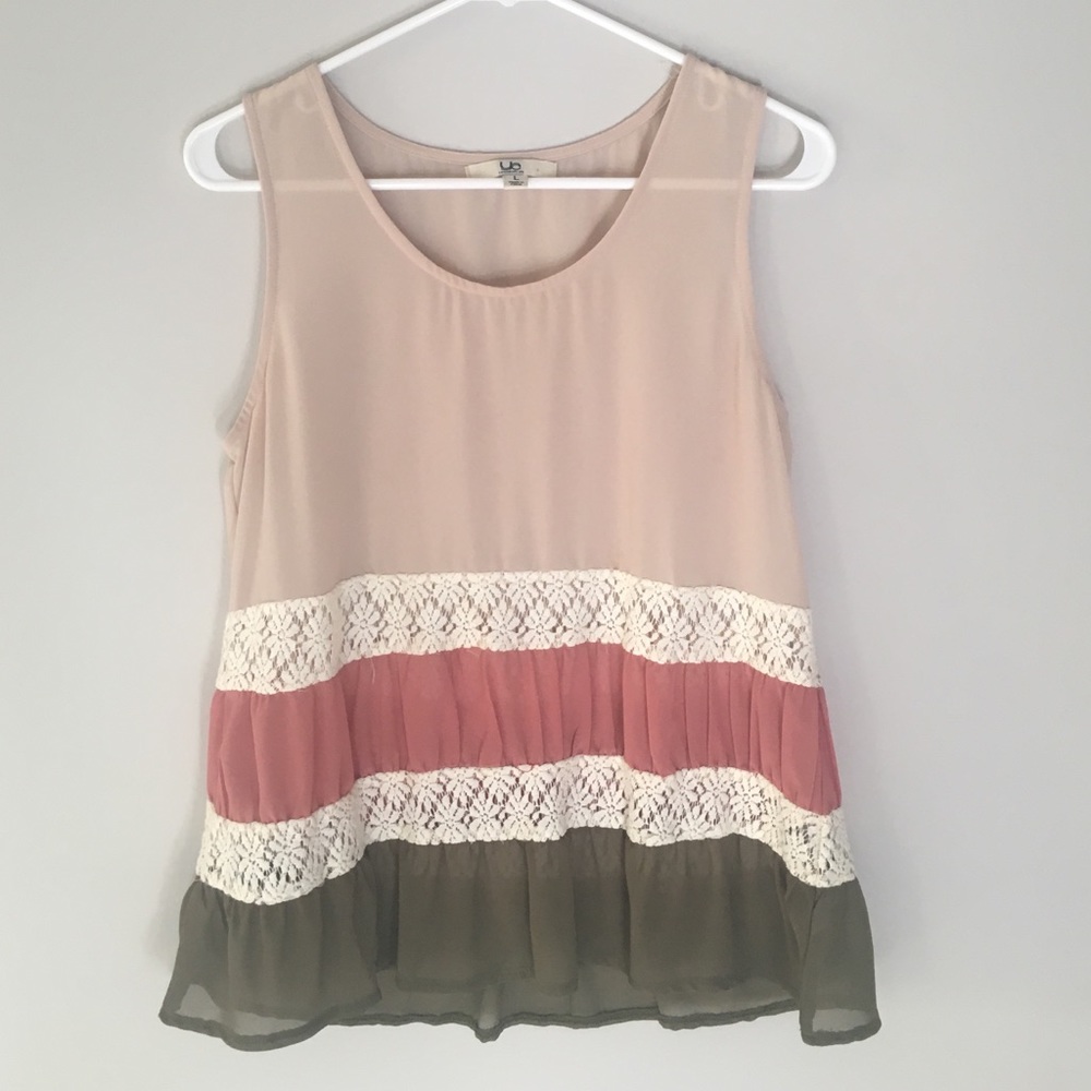 Sheer/Lace Tank Top