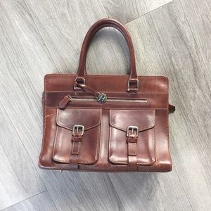 Brown Leather Dooney & Bourke Handbag