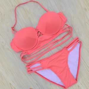 Pink Bandage Bikinini