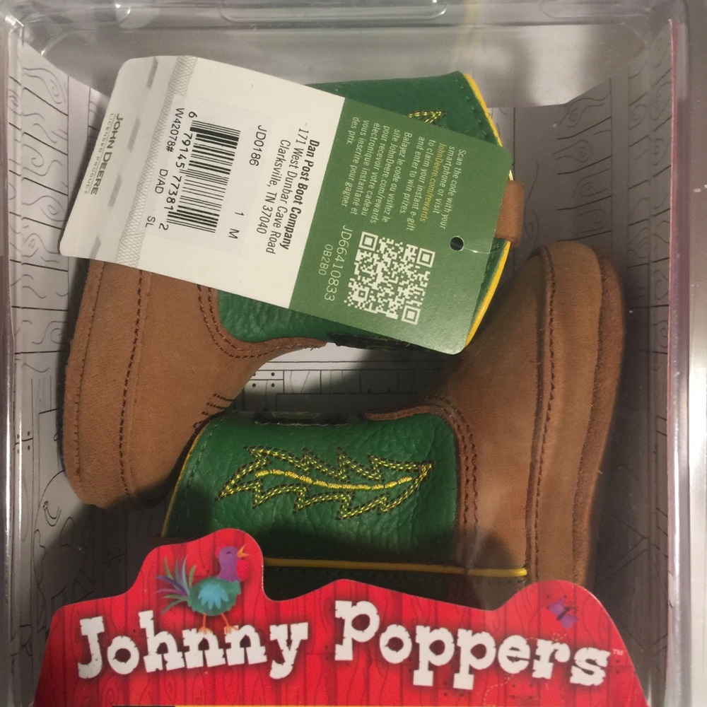 New in box with tags John Deere boots