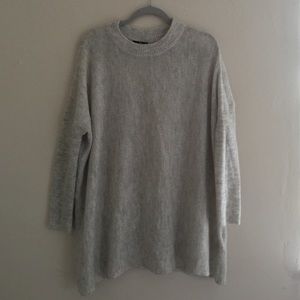Oversized gray sweater