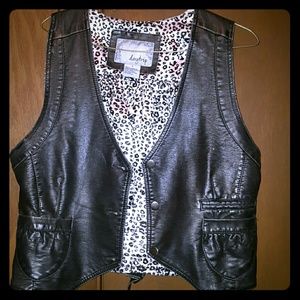 Faux Leather Vest