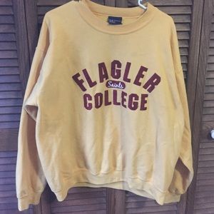 Flagler college crew neck sweatshirt.