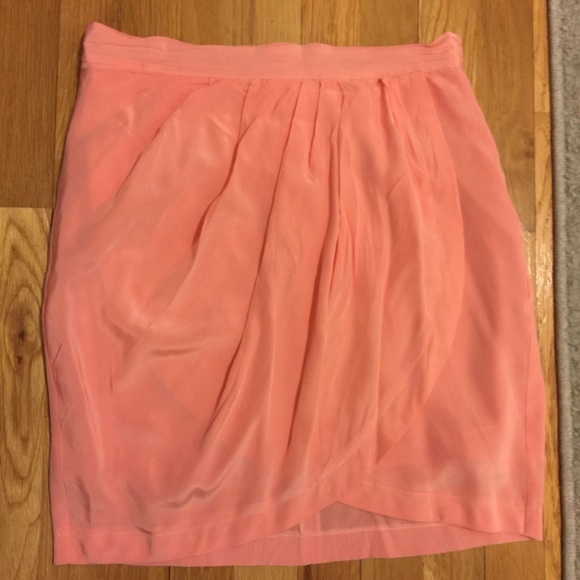 Yumi Kim Dresses & Skirts - Yumi Kim Baby Pink Silk Pleated Skirt