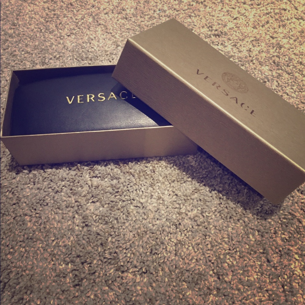 Versace Eyeglass Case with Eyeglass Cloth