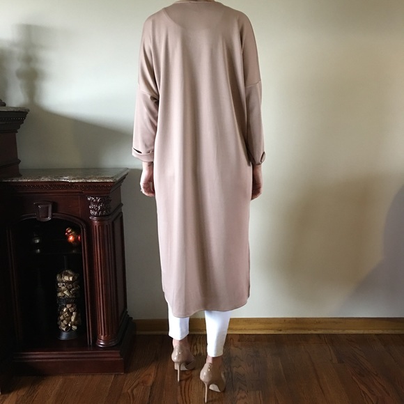 ☀️WEEKEND SALE☀️ Nude Open Cardigan Duster - Picture 3 of 4