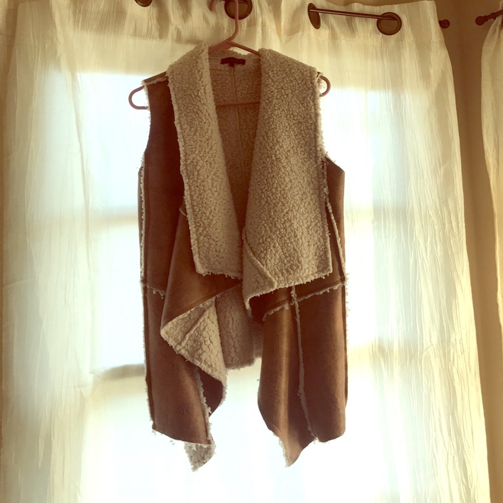 Sheep skin vest!