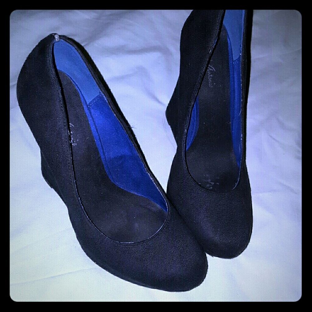 Suede Wedges