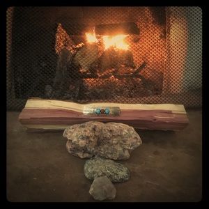 Native American Turquoise and Coral Barrette