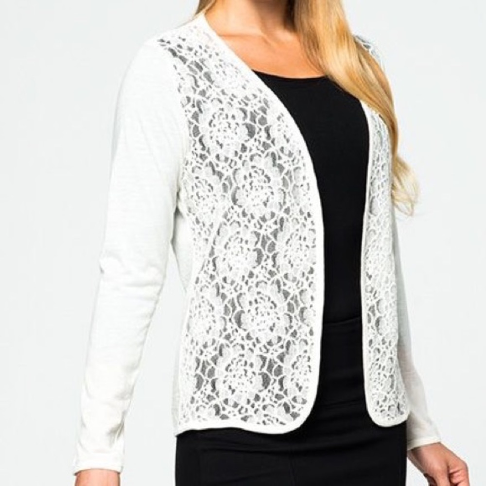 Ruby Ribbon Liz Cardigan "Off White"