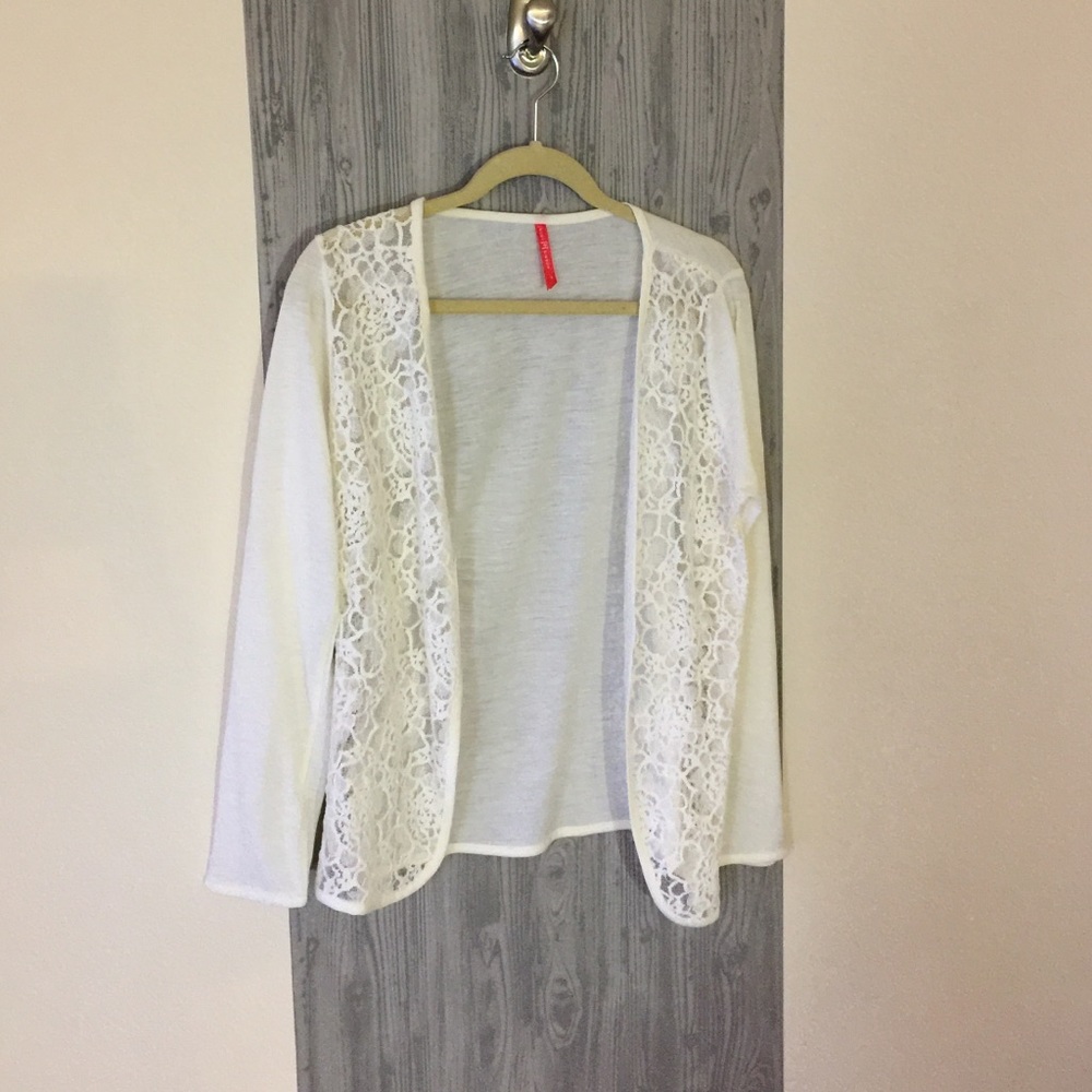Ruby Ribbon Liz Cardigan "Off White" - Picture 2 of 4