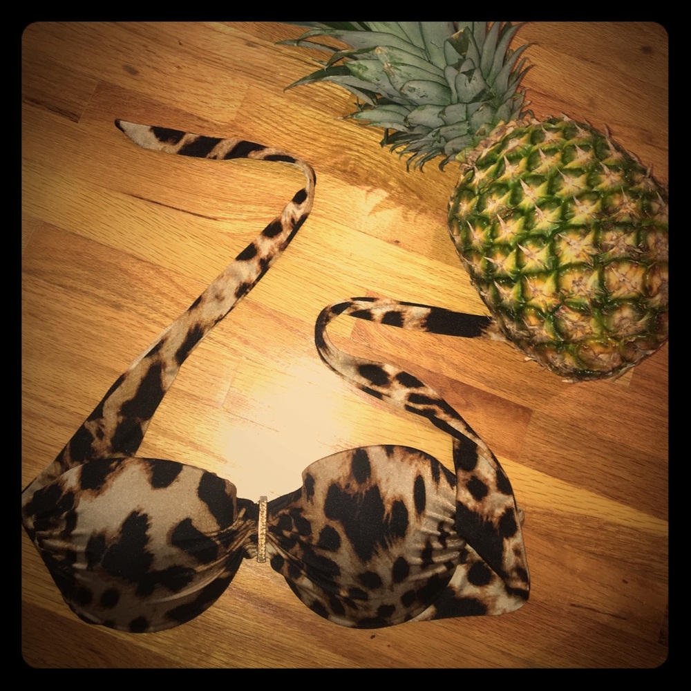 ❌SOLD❌Leopard VS Bandeau SwimTop 34B