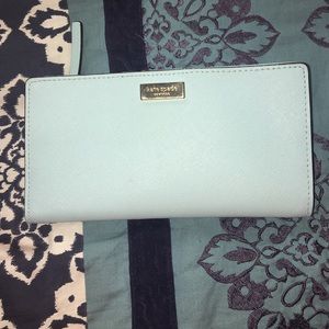 Baby blue/ Tiffany blue Kate Spade wallet