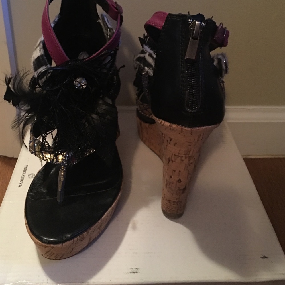 Fun wedges. Never get to  wear