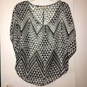 Black & White blouse