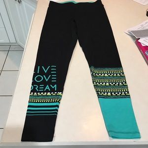 Live, love, dream Workout Leggings