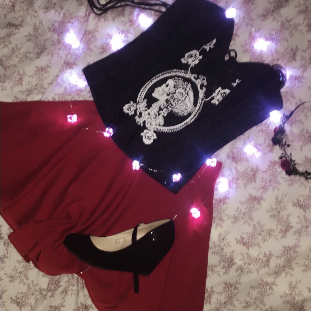 Halloween Skull (casual)Cameo Corset.