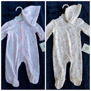Little Me nwt footie  outfits
