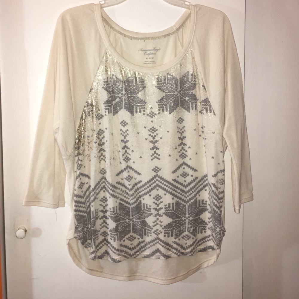 American Eagle Aztec printed shirt
