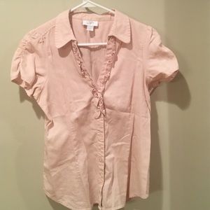 Ann Taylor Loft women's Blouse 100% cotton