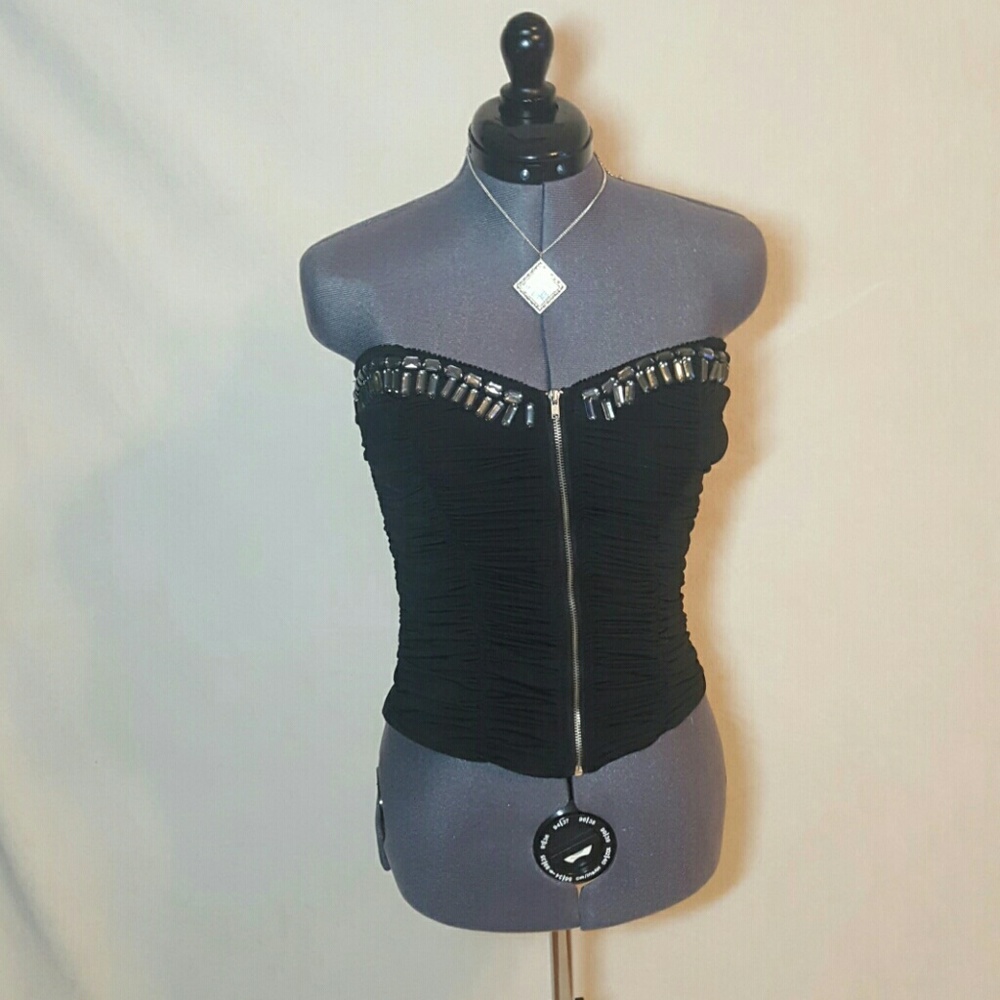 Black Corset Type Top