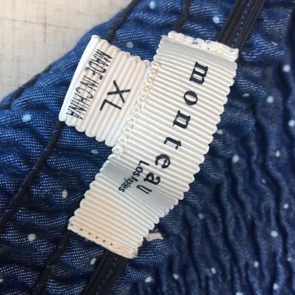 ❌ SOLD ❌ ModCloth Monteau Polka Dot Chambray Dress - Picture 4 of 4