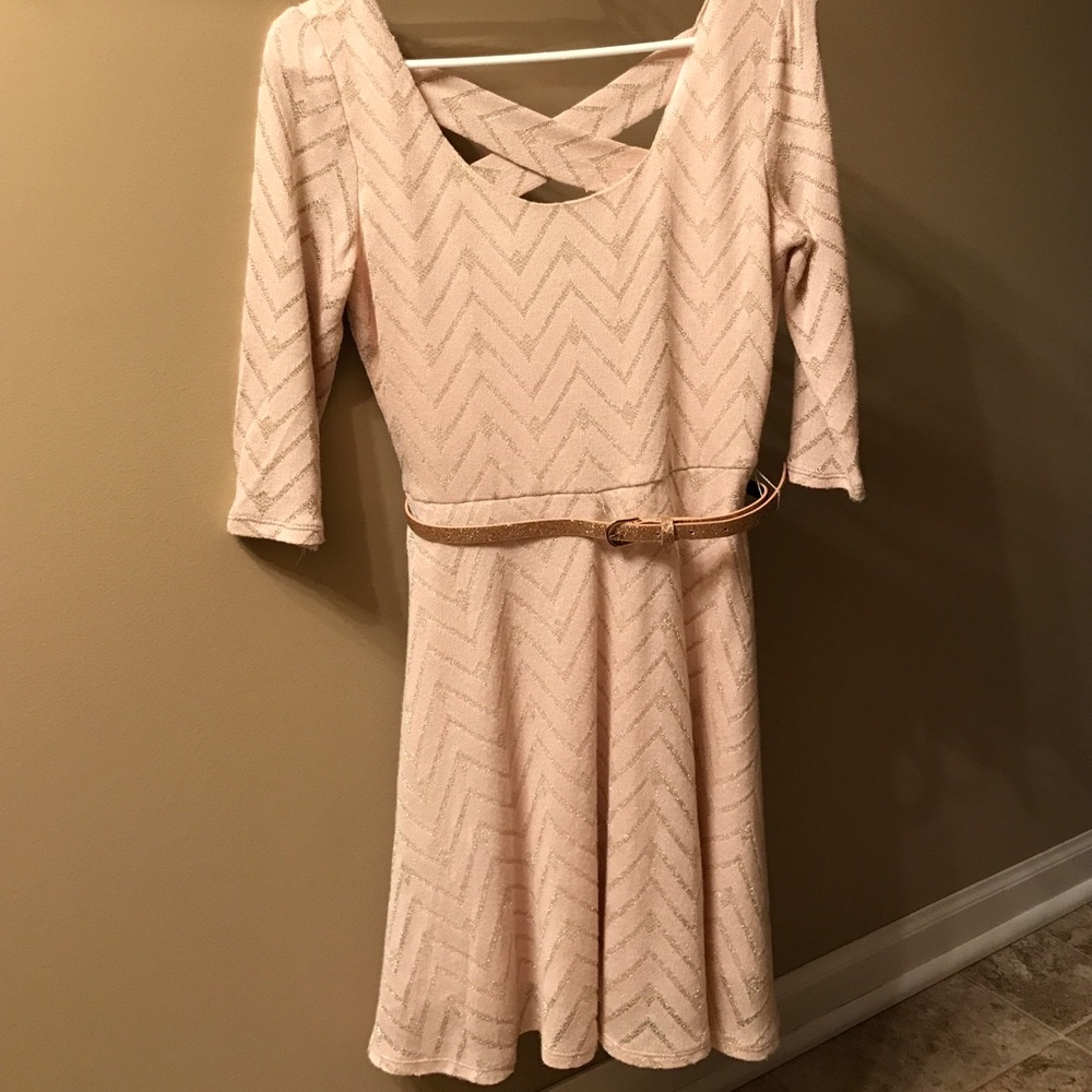 Pink and Gold Dress