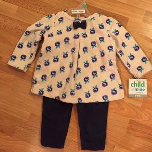 Carters Child of Mine Fleece Girls Outfit