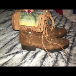 Brown Combat boots