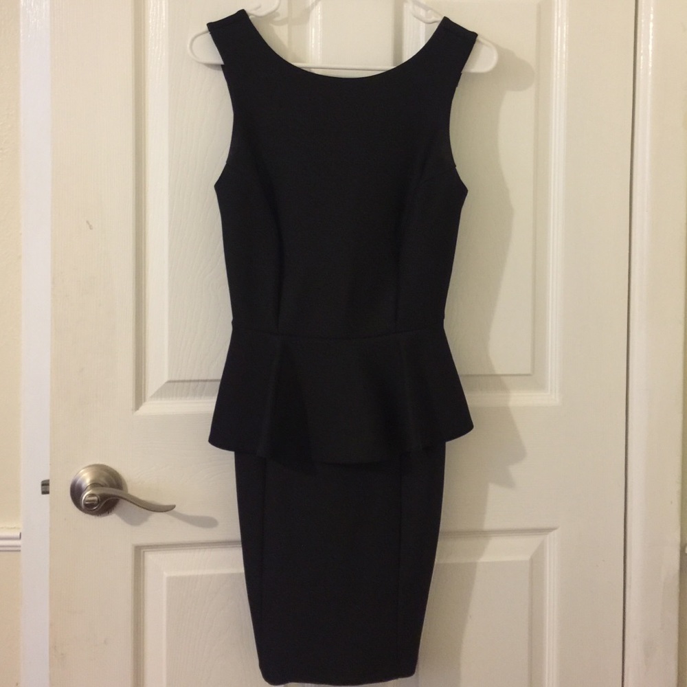 Topshop peplum dress