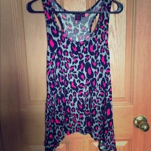 Leopard print racerback tank