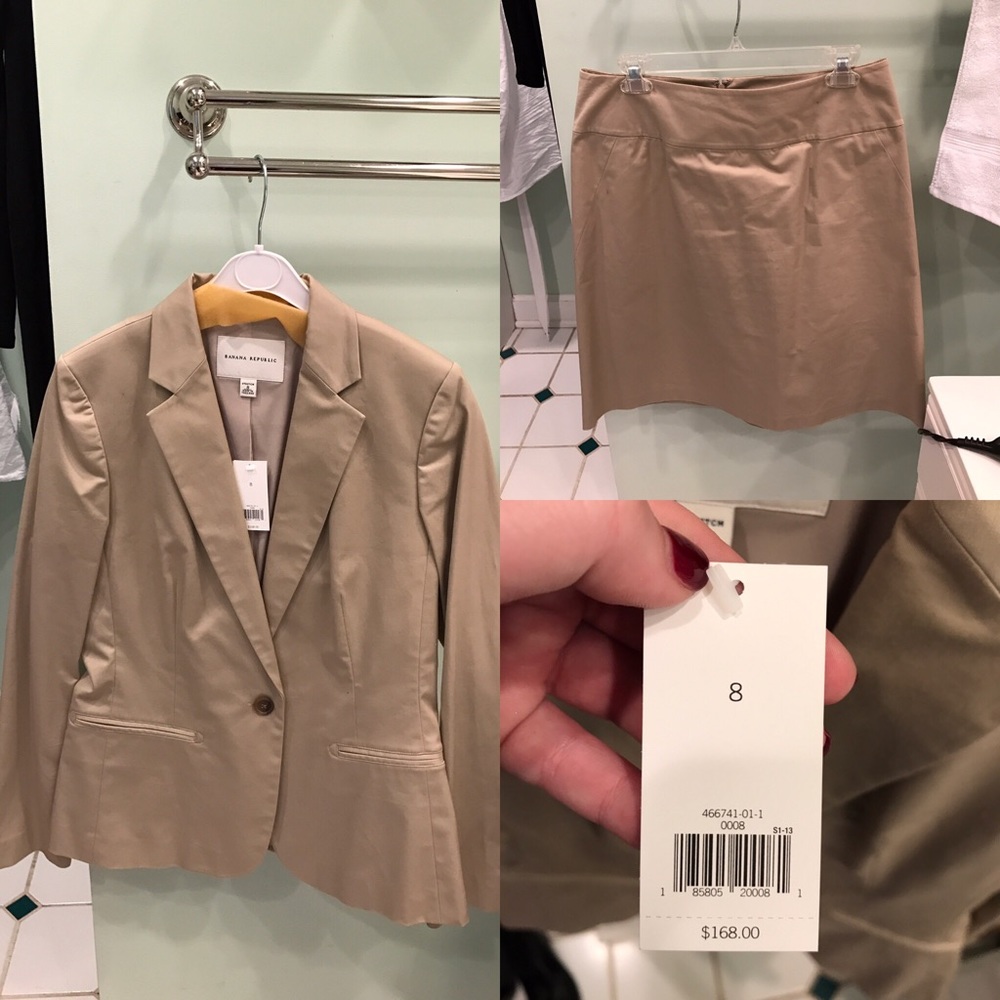 NWT Banana Republic Blazer + Skirt Set