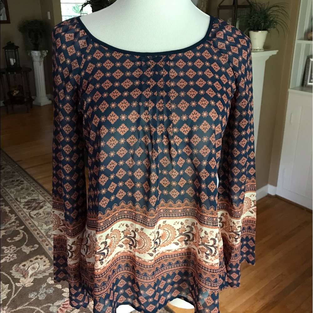 Bohemian Lightweight Long Sleeve Top