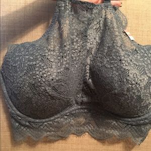 Victoria's Secret Pink high neck lace bralette